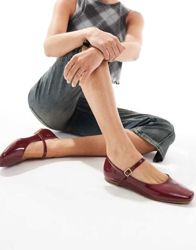 Ballerine bordeaux con cinturino e fibbia - SEQWL - Modalova