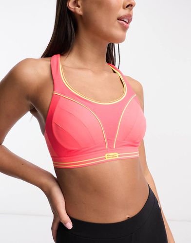 Ultimate Run - Reggiseno sportivo con dettagli gialli - Shock Absorber - Modalova