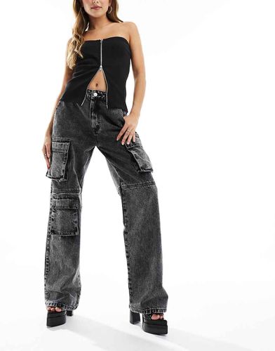 SIMMI - Jeans a fondo ampio grigi con tasche - Simmi Clothing - Modalova