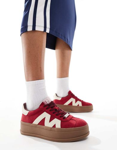 Opponent - Sneakers rosse in camoscio con suola flatform - Steve Madden - Modalova