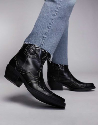 Waynoa - Stivaletti stile western neri in pelle - Steve Madden - Modalova