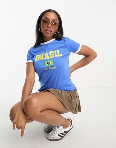 T-shirt da calcio del Brasile - Stradivarius - Modalova