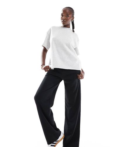 Tall - Joggers neri a fondo ampio - Stradivarius - Modalova