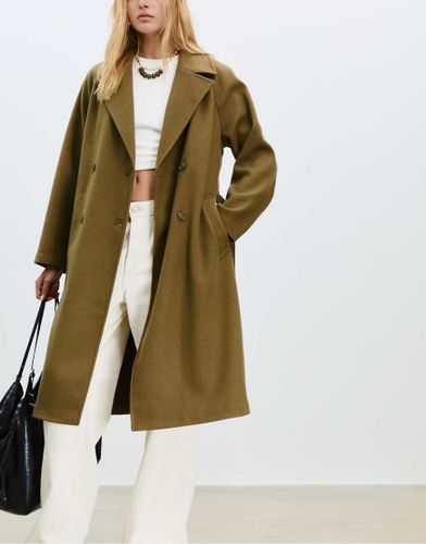 Trench-coat doux au toucher - Stradivarius - Modalova