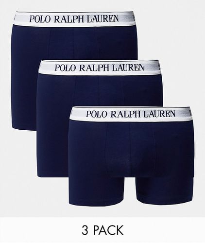 Confezione da 3 paia di boxer aderenti con elastico in vita a contrasto con logo - Polo Ralph Lauren - Modalova