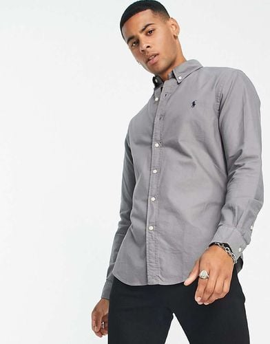 Camicia Oxford slim fit tinta in capo perfetto con logo del pony - Polo Ralph Lauren - Modalova