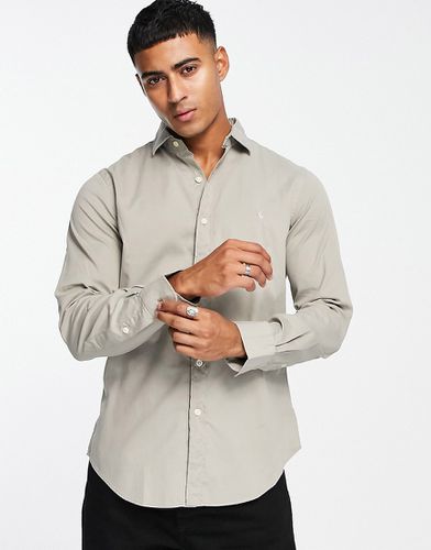 Camicia slim scuro con logo - Polo Ralph Lauren - Modalova