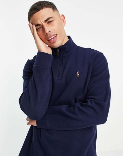 Felpa con logo iconico e zip corta - Polo Ralph Lauren - Modalova