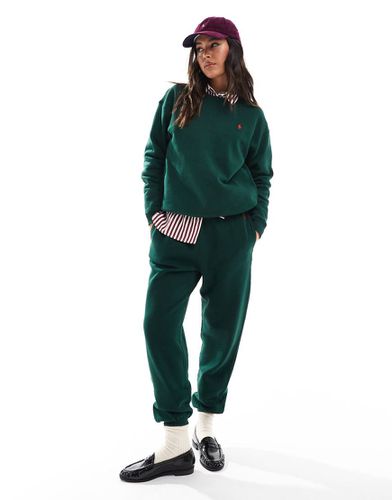 Icon - Joggers scuro con logo e fondo elasticizzato - Polo Ralph Lauren - Modalova