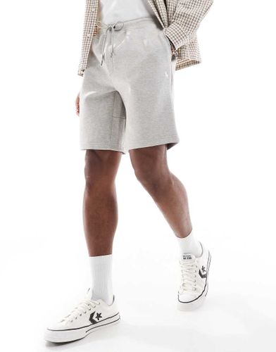 Short molletonné en double maille technique avec logo emblématique - Taupe chiné - Polo Ralph Lauren - Modalova