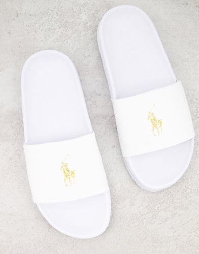 Sliders bianche con logo - Polo Ralph Lauren - Modalova