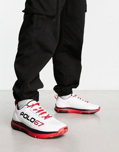 Polo 67 Capsule - Sneakers bianche e rosse con logo - Polo Ralph Lauren - Modalova