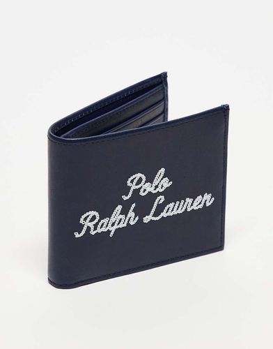 Portafoglio a libro in pelle con logo - Polo Ralph Lauren - Modalova