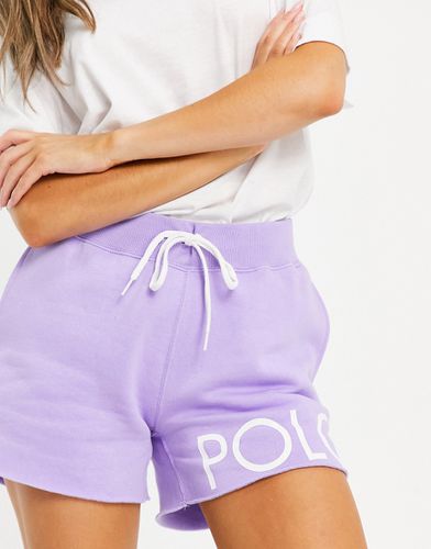 Pantaloncini sportivi lilla con fondo con logo in coordinato - Polo Ralph Lauren - Modalova