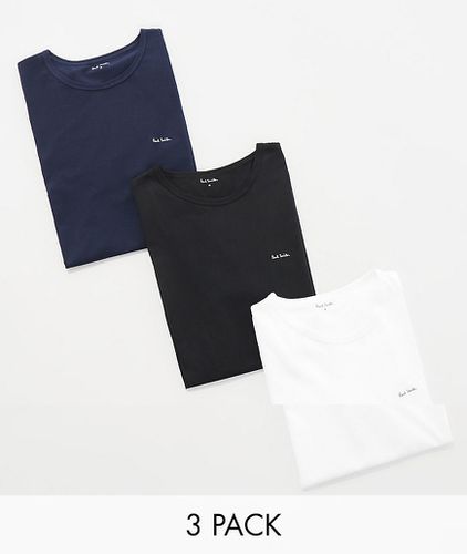 Paul Smith - Confezione da 3 T-shirt nera, bianca e blu navy con logo - PS Paul Smith - Modalova