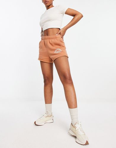 Easy - Pantaloncini marroni con logo stile college - PACSUN - Modalova