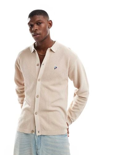 Arthur - Cardigan in maglia a nido d'ape beige - Parlez - Modalova