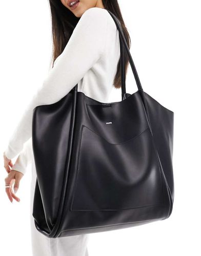 Borsa shopping morbida oversize nera con pochette rimovibile - PASQ - Modalova