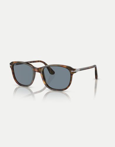 Po1935s - Occhiali da sole rettangolari color caffè tartarugato con lenti blu - Persol - Modalova