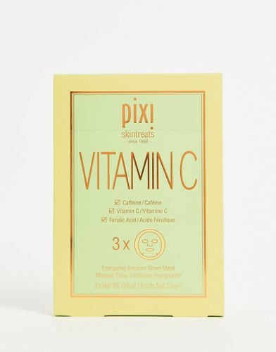 Confezione da 3 maschere in tessuto illuminanti e rassodanti per il viso con vitamina C - Pixi - Modalova