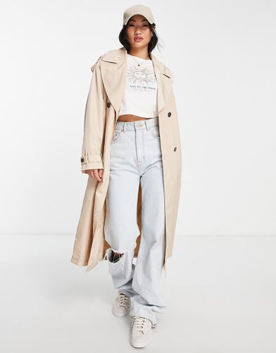 Trench oversize beige con cintura - Pimkie - Modalova