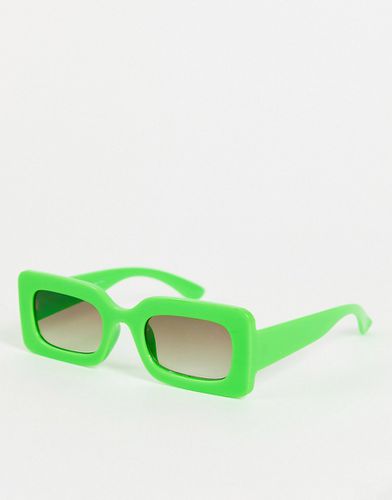 Occhiali da sole quadrati verdi con lenti nere - Pull & Bear - Modalova
