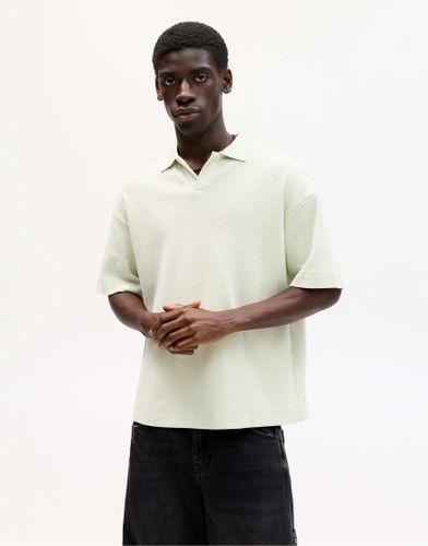Polo coupe carrée à manches courtes - Mousse - Pull & bear - Modalova