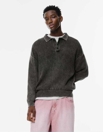 Polo en maille - délavé - Pull & bear - Modalova