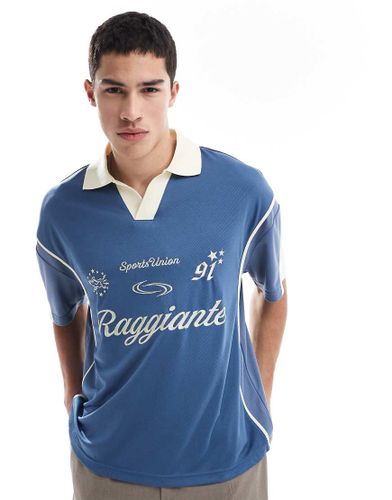 Polo style sport rétro avec imprimé régate - Pull & bear - Modalova