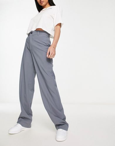 Pantaloni sartoriali a vita alta grigio - Pull & Bear - Modalova