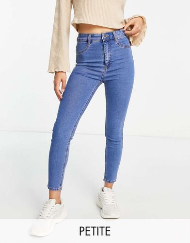 Petite - Jeans super skinny a vita alta medio - Pull & Bear - Modalova