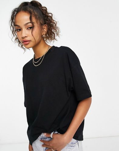 T-shirt oversize nera - Pull & Bear - Modalova