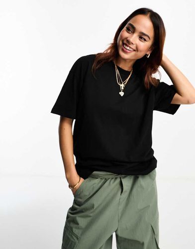 T-shirt oversize nera - Pull & Bear - Modalova