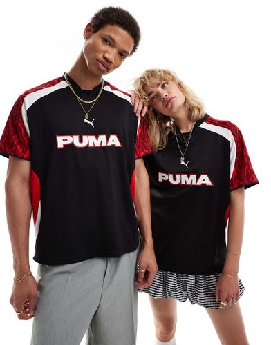 Maglia da calcio rétro nera e rossa - Puma - Modalova