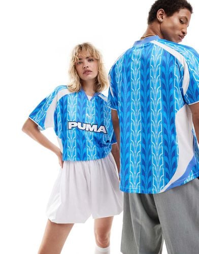 Maglia da calcio rétro e bianca con stampa - Puma - Modalova