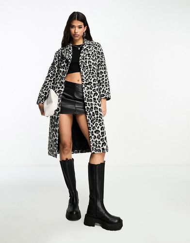 Cappotto formale leopardato - QED London - Modalova