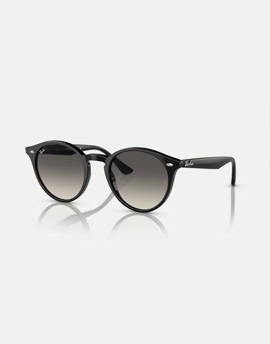 Rb2180 - Occhiali da sole rotondi neri con lenti verdi - Ray-Ban - Modalova