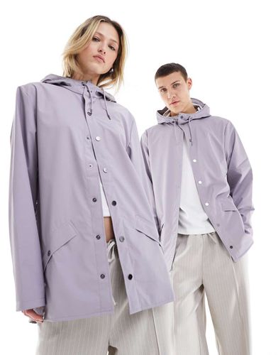 Giacca impermeabile unisex taglio corto lilla selce - Rains - Modalova