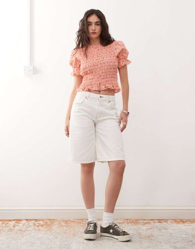 Short long en jean - Écru - Reclaimed Vintage - Modalova