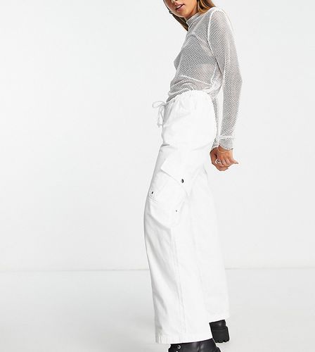 Pantaloni cargo a vita bassa bianchi - Reclaimed Vintage - Modalova