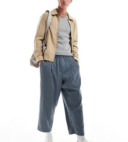 Pantaloni cropped comodi a fondo ampio blu - Reclaimed Vintage - Modalova
