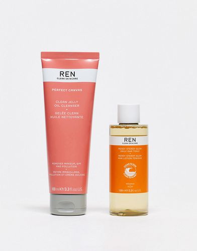 Clean Skincare - Set con detergente e tonico (risparmia il 25%) - REN - Modalova