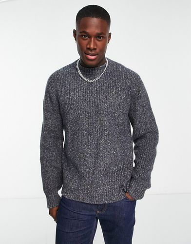 Maglione girocollo pesante grigio - River Island - Modalova