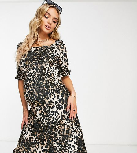 Vestito midi grembiule leopardato - River Island Maternity - Modalova