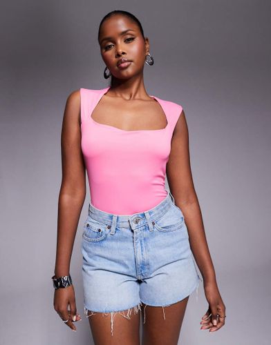 Body en jersey à encolure carrée - River Island - Modalova