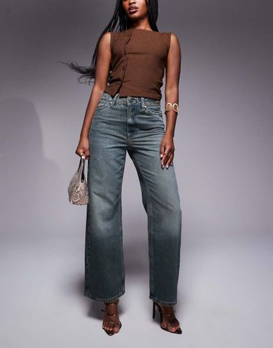 Jean droit décontracté - foncé délavé - River Island - Modalova