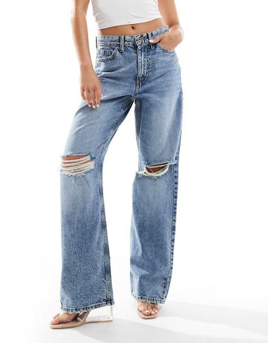 Jeans dritti lavaggio medio vestibilità comoda - River Island - Modalova