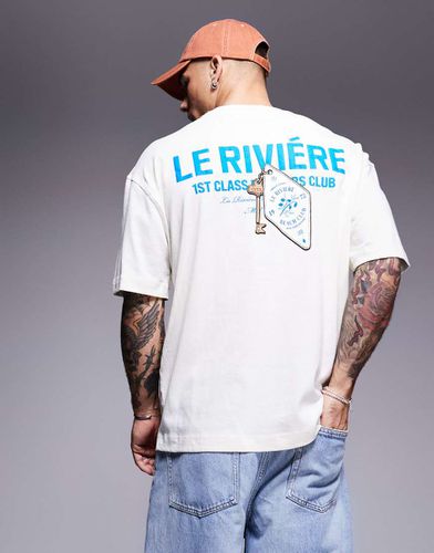 Le Riviere - T-shirt oversize color écru - River Island - Modalova