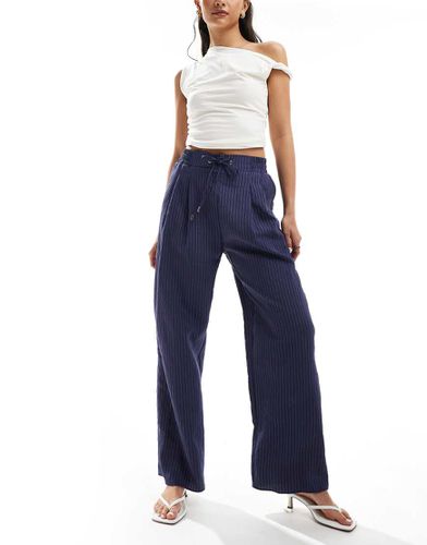 Pantaloni ampi a righe in popeline - River Island - Modalova