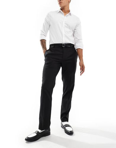 Pantaloni da abito stile smoking neri - River Island - Modalova